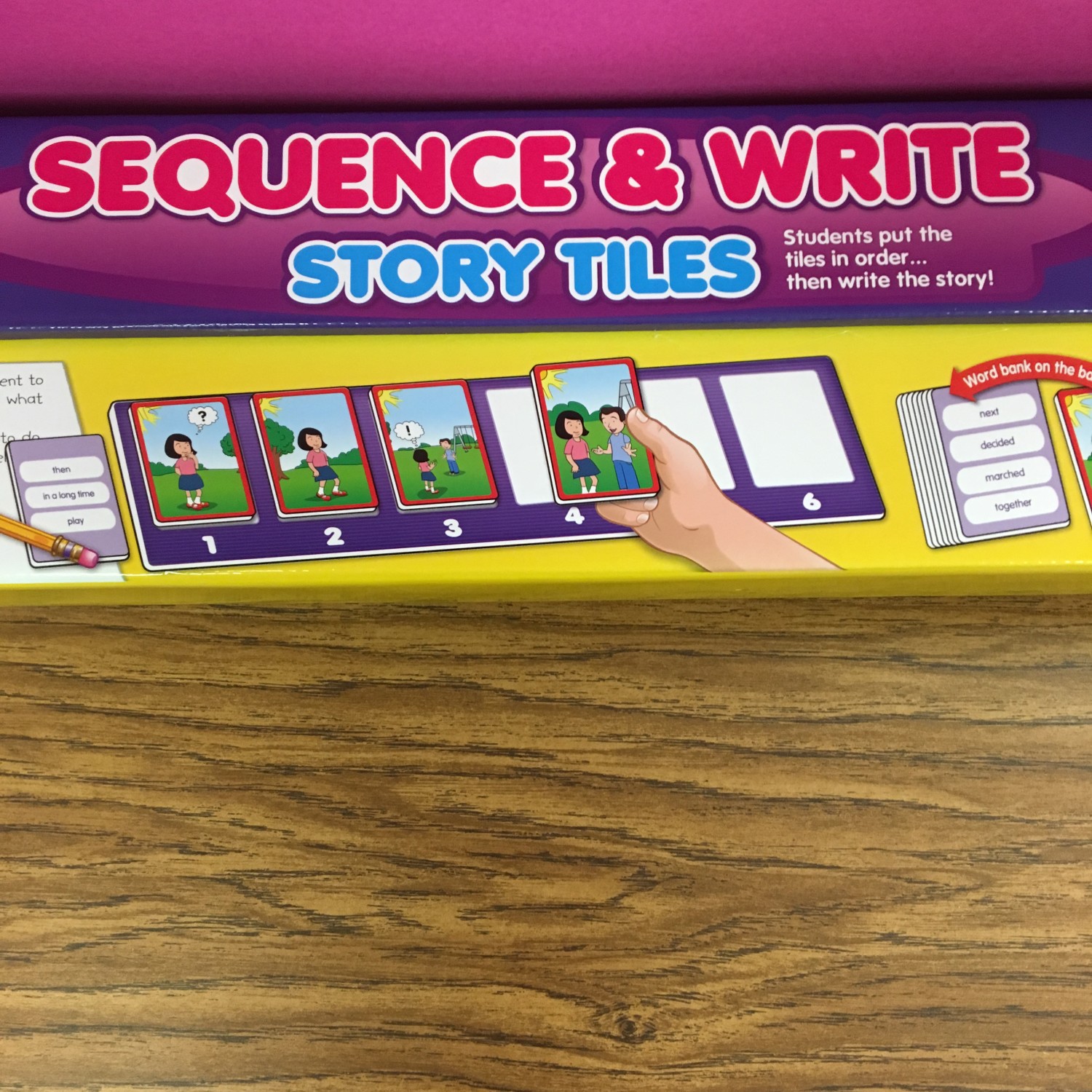 Sequence and Write story tiles